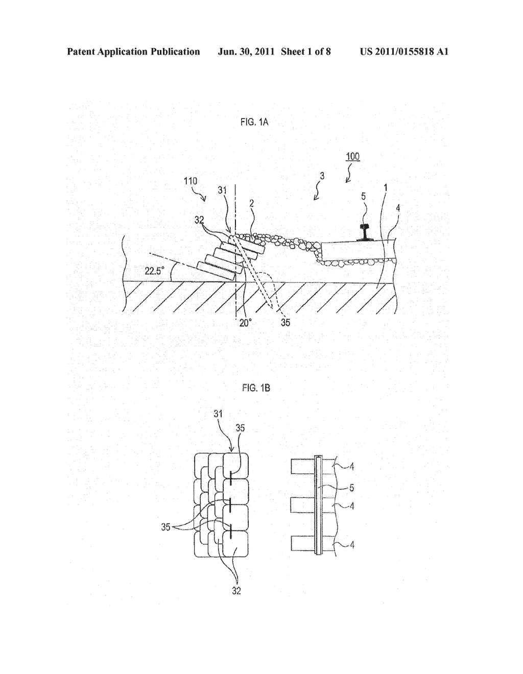 BALLAST RETAINING STRUCTURE, TOOL JIG, AND BEDDED TRACK - diagram, schematic, and image 02