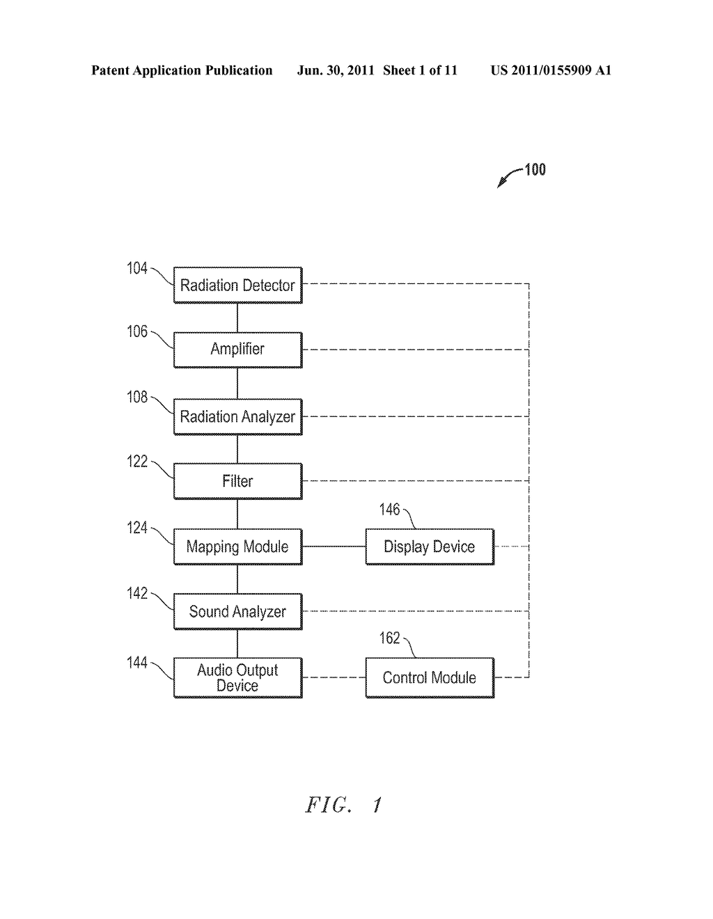 RADIATION DETECTION SYSTEM AND METHOD OF INDICATING PRESENCE OF RADIATION - diagram, schematic, and image 02