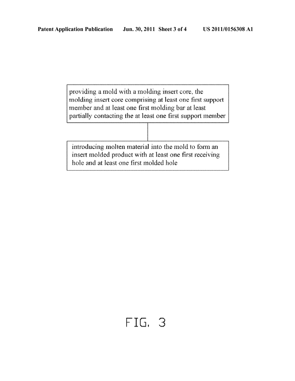 MOLDING INSERT CORE AND INSERT MOLDING PROCESS UTILIZING THE CORE - diagram, schematic, and image 04