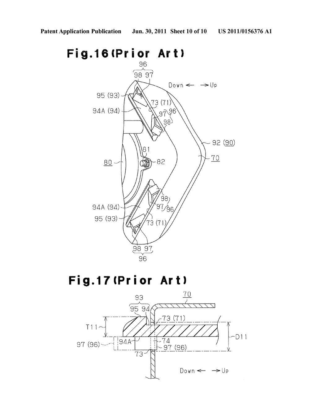 PAD COVER FASTENING STRUCTURE - diagram, schematic, and image 11