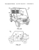 PICK-UP STYLE UTILITY VEHICLE WITH EXPANDABLE CARGO BED diagram and image