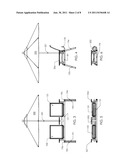 Portable Chair, Table And Umbrella Stand diagram and image