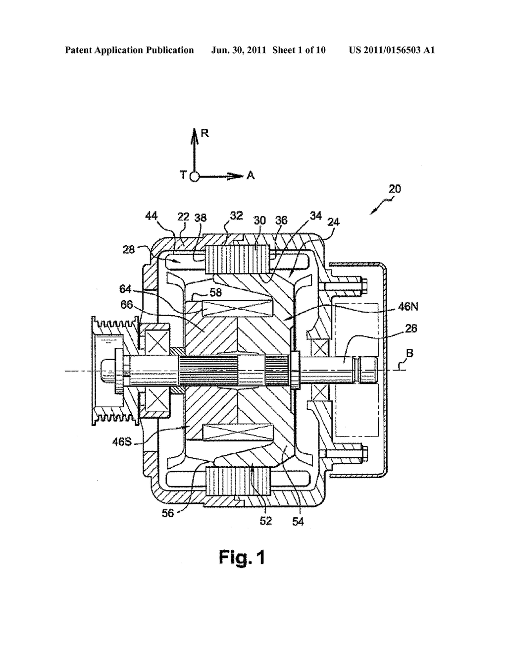 ROTOR FOR A ROTARY ELECTRIC MACHINE INCLUDING AN OPEN CHAIN OF AT LEAST     TWO INTERPOLAR MEMBERS DEFINING A MAGNETIC BARRIER - diagram, schematic, and image 02