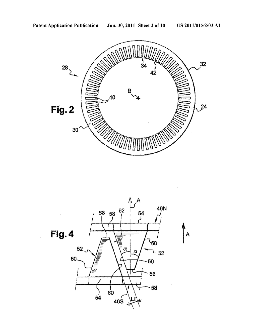 ROTOR FOR A ROTARY ELECTRIC MACHINE INCLUDING AN OPEN CHAIN OF AT LEAST     TWO INTERPOLAR MEMBERS DEFINING A MAGNETIC BARRIER - diagram, schematic, and image 03