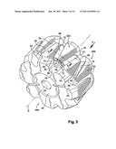 ROTOR FOR A ROTARY ELECTRIC MACHINE INCLUDING AN OPEN CHAIN OF AT LEAST     TWO INTERPOLAR MEMBERS DEFINING A MAGNETIC BARRIER diagram and image