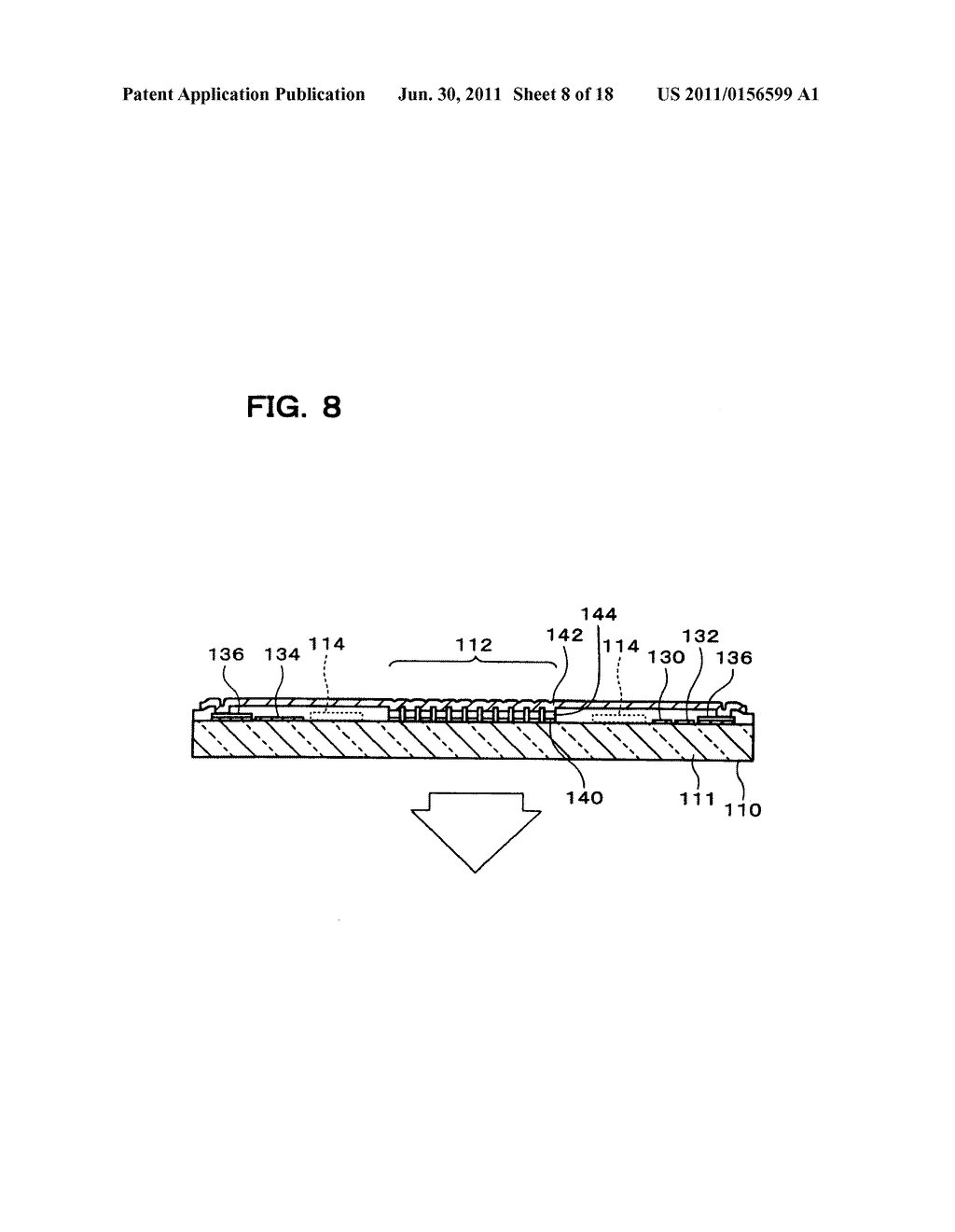 ELECTRONIC MODULE, METHODS OF MANUFACTURING AND DRIVING THE SAME, AND     ELECTRONIC INSTRUMENT - diagram, schematic, and image 09
