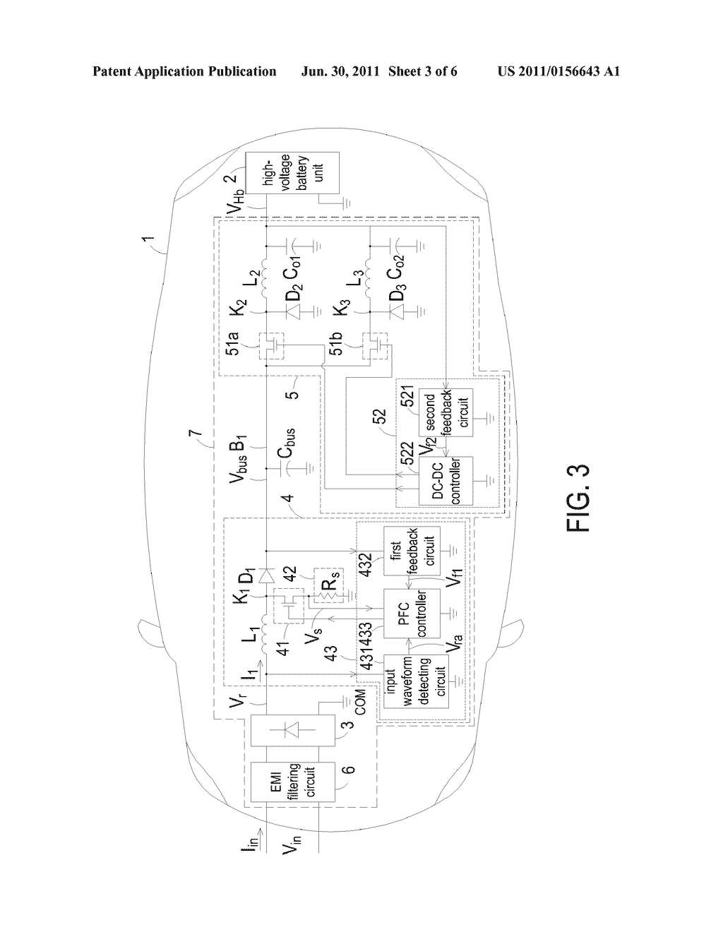 HIGH-VOLTAGE BATTERY CHARGING SYSTEM FOR USE IN ELECTRIC VEHICLE - diagram, schematic, and image 04