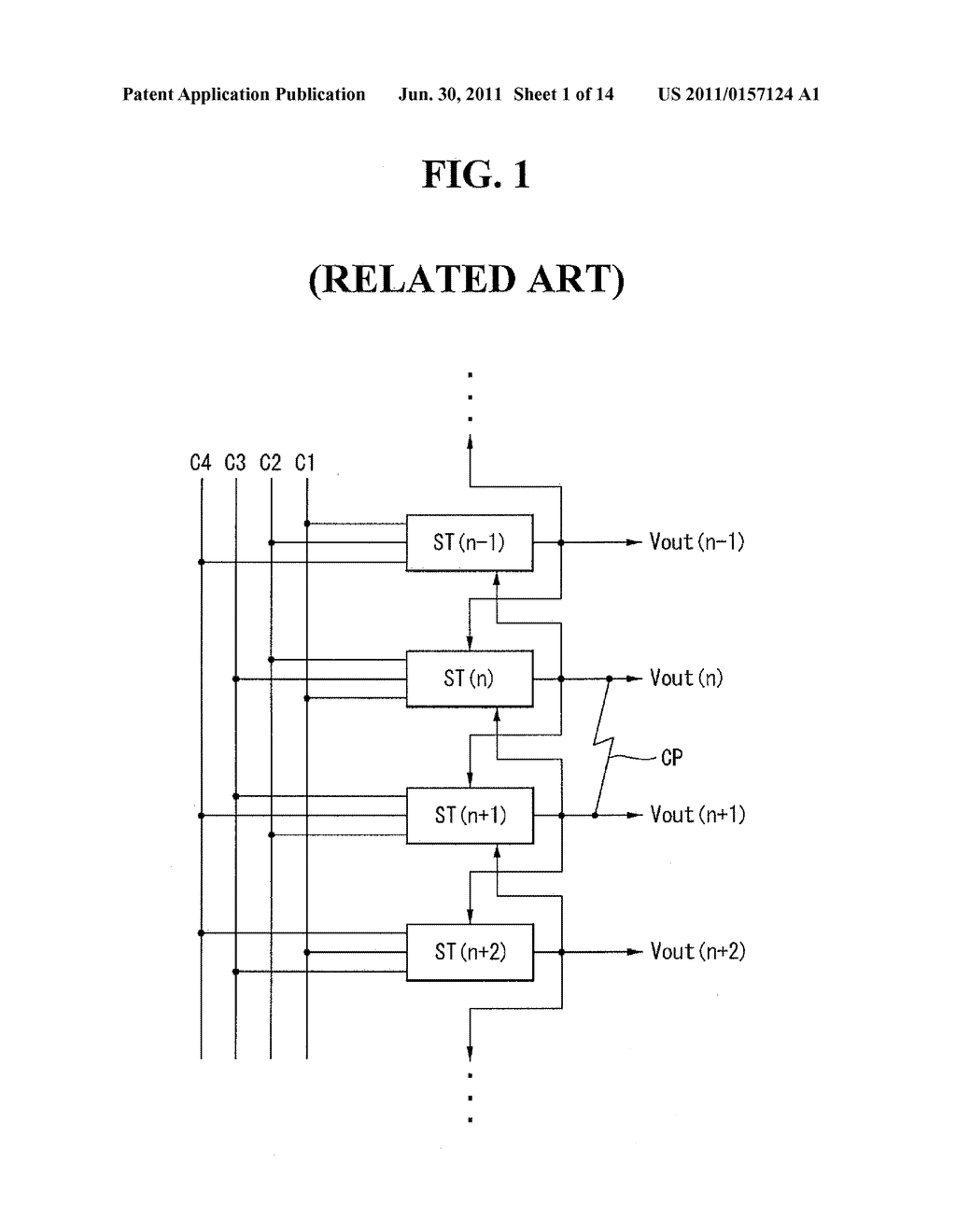 SHIFT REGISTER AND DISPLAY DEVICE USING THE SAME - diagram, schematic, and image 02