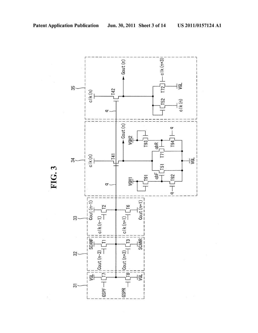 SHIFT REGISTER AND DISPLAY DEVICE USING THE SAME - diagram, schematic, and image 04