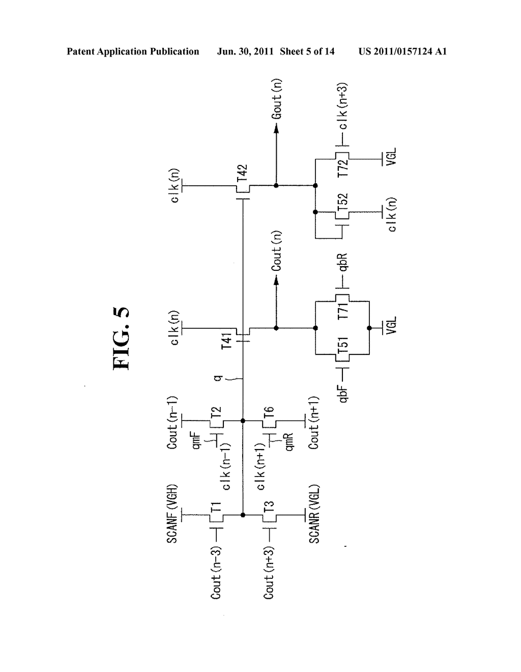 SHIFT REGISTER AND DISPLAY DEVICE USING THE SAME - diagram, schematic, and image 06