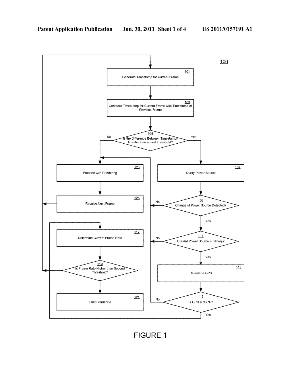 METHOD AND SYSTEM FOR ARTIFICALLY AND DYNAMICALLY LIMITING THE FRAMERATE     OF A GRAPHICS PROCESSING UNIT - diagram, schematic, and image 02