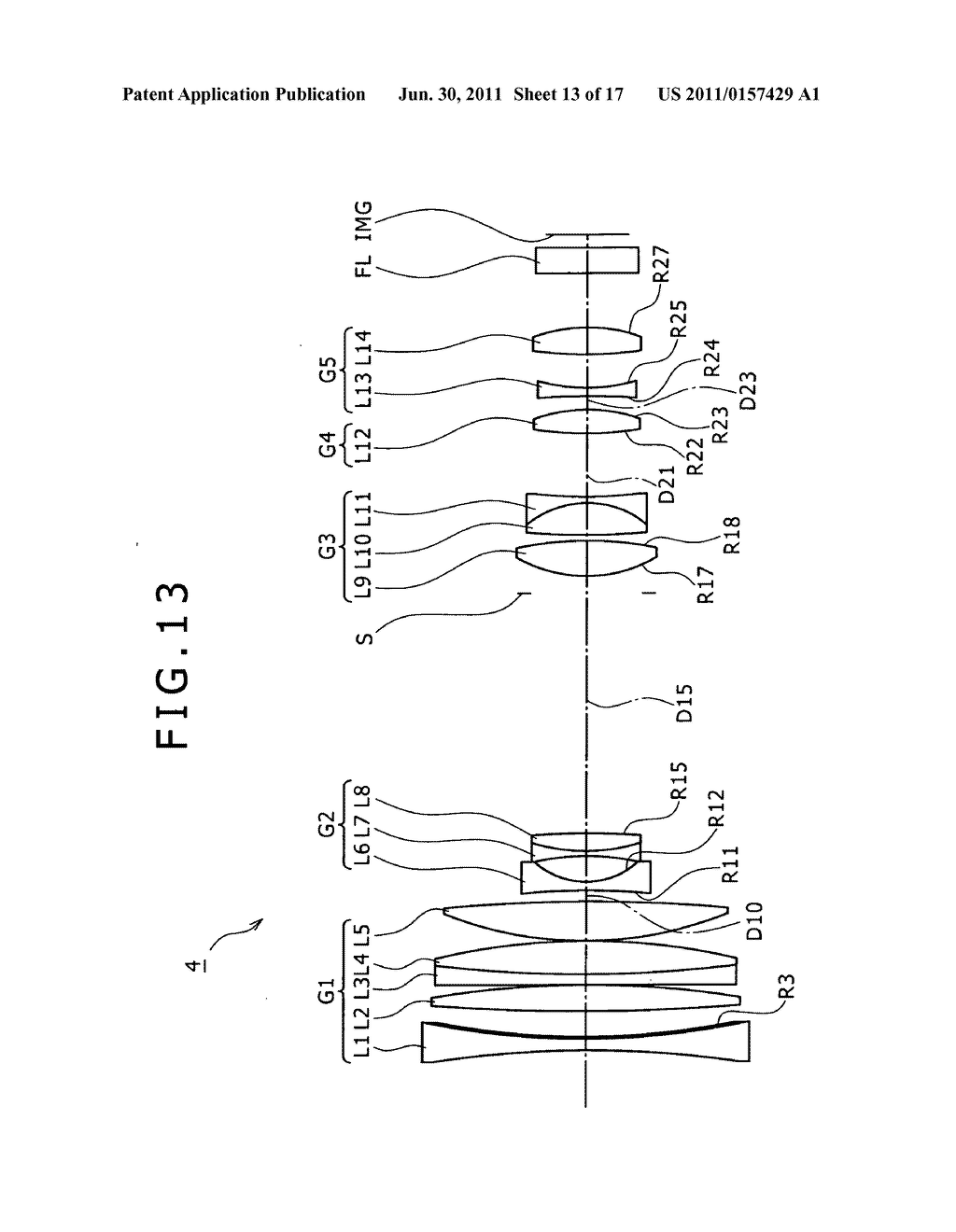 Zoom lens and image pickup device - diagram, schematic, and image 14