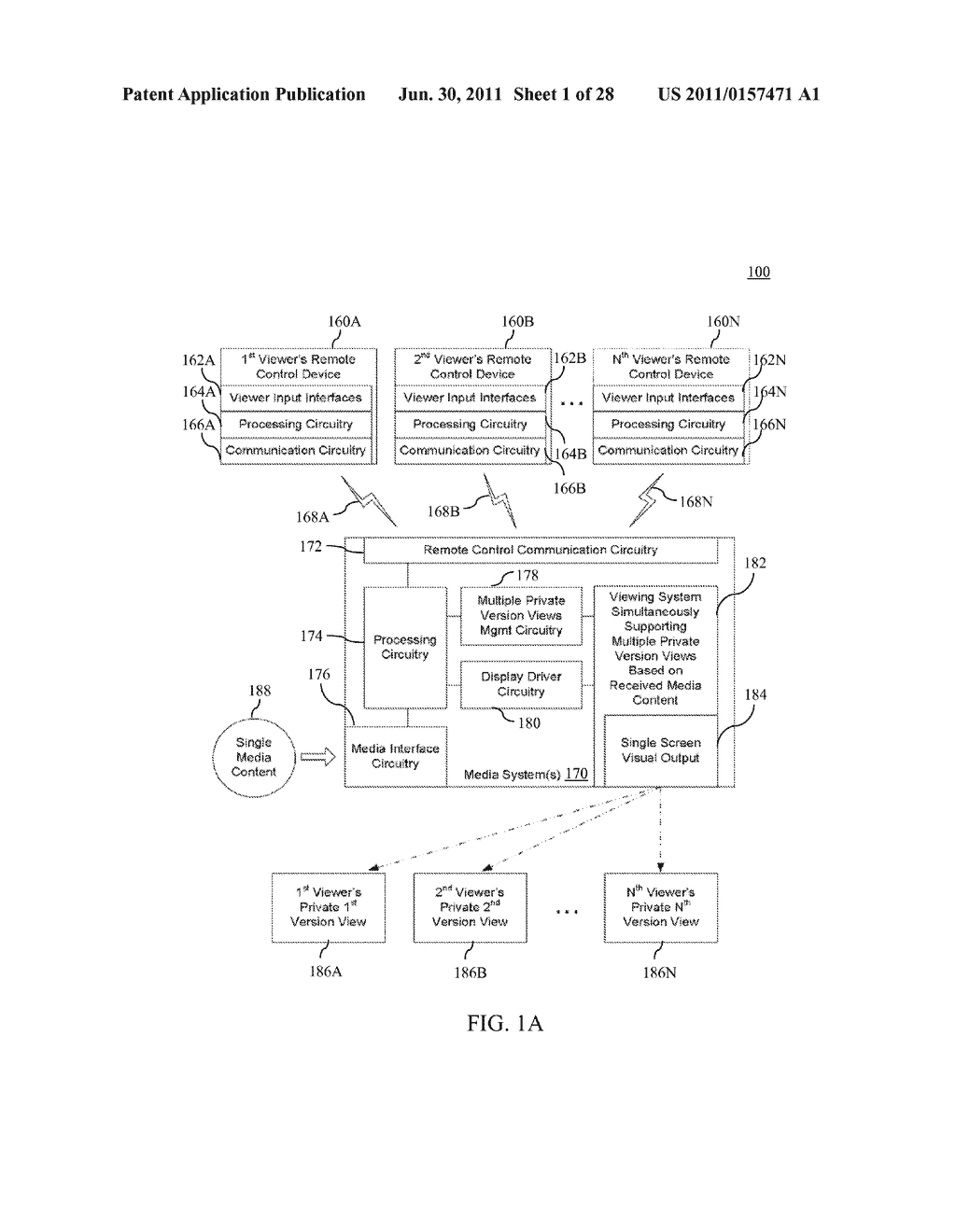 INDEPENDENT VIEWER TAILORING OF SAME MEDIA SOURCE CONTENT VIA A COMMON     2D-3D DISPLAY - diagram, schematic, and image 02