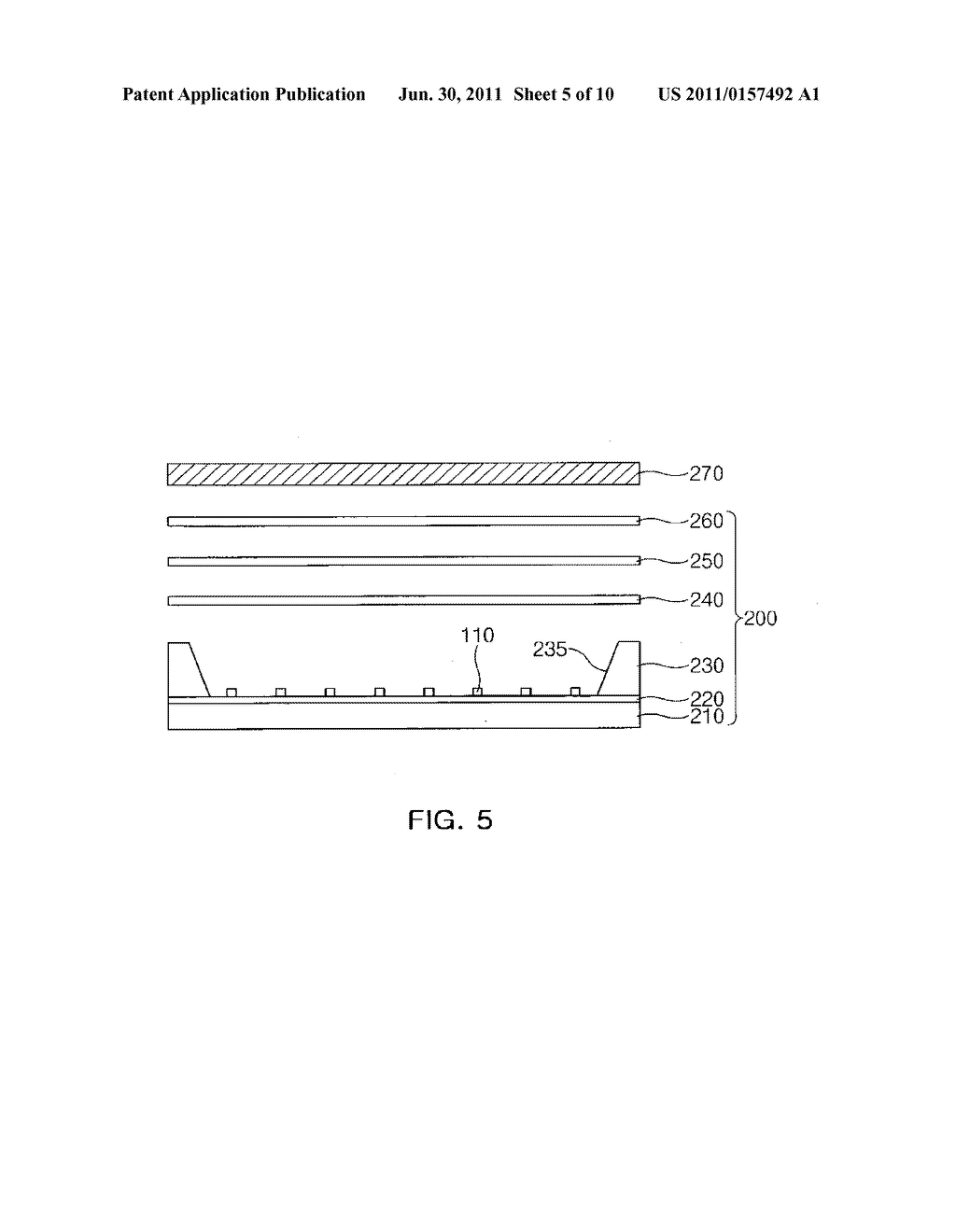 SURFACE LIGHT SOURCE USING WHITE LIGHT EMITTING DIODES AND LIQUID CRYSTAL     DISPLAY BACKLIGHT UNIT HAVING THE SAME - diagram, schematic, and image 06