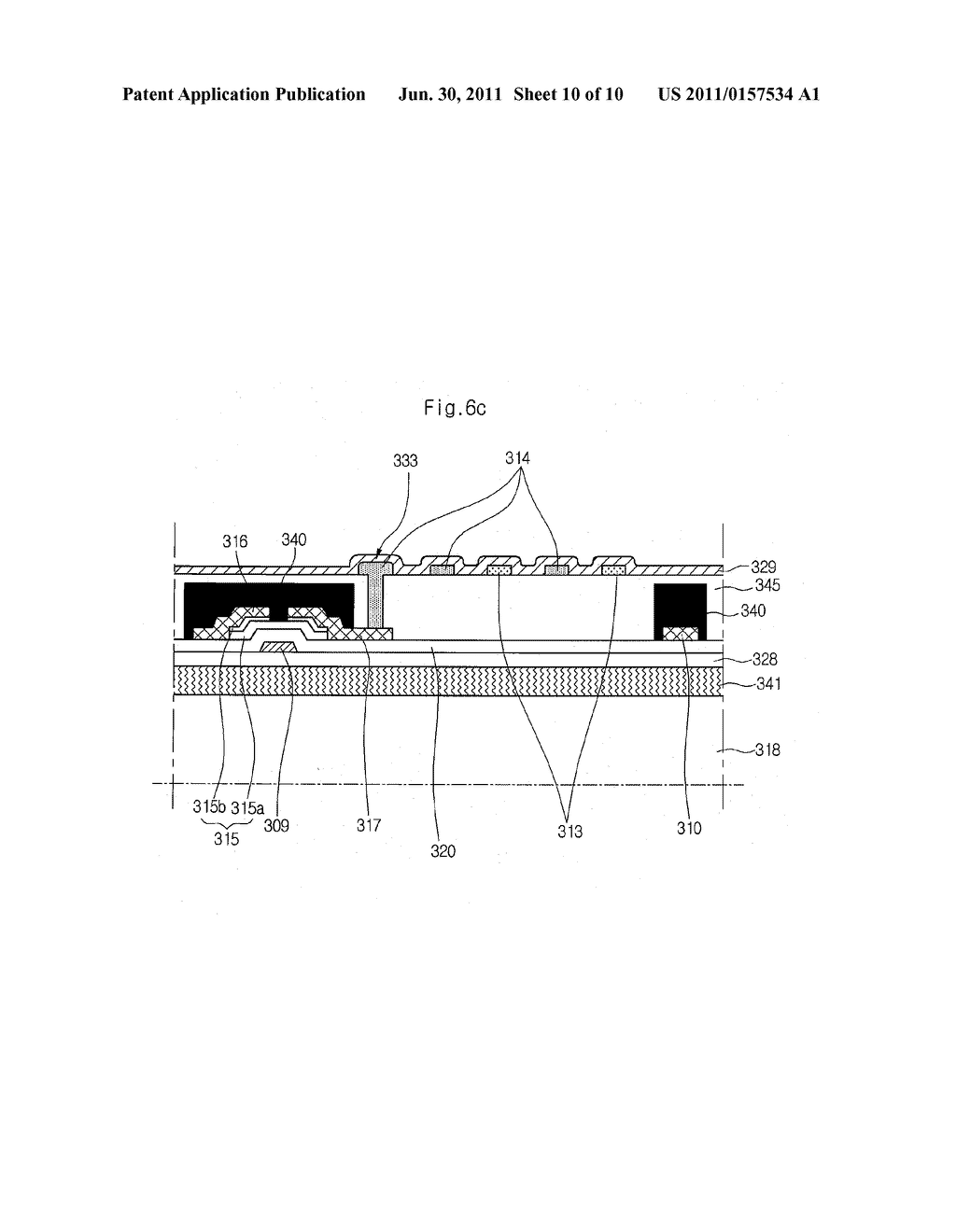 IN PLANE SWITCHING MODE LIQUID CRYSTAL DISPLAY DEVICE AND FABRICATION     METHOD THEREOF - diagram, schematic, and image 11