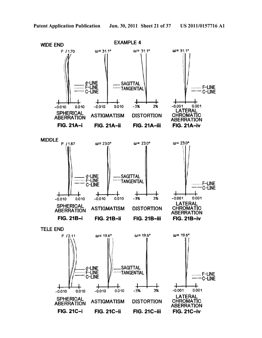 ZOOM LENS FOR PROJECTION AND PROJECTION-TYPE DISPLAY APPARATUS - diagram, schematic, and image 22