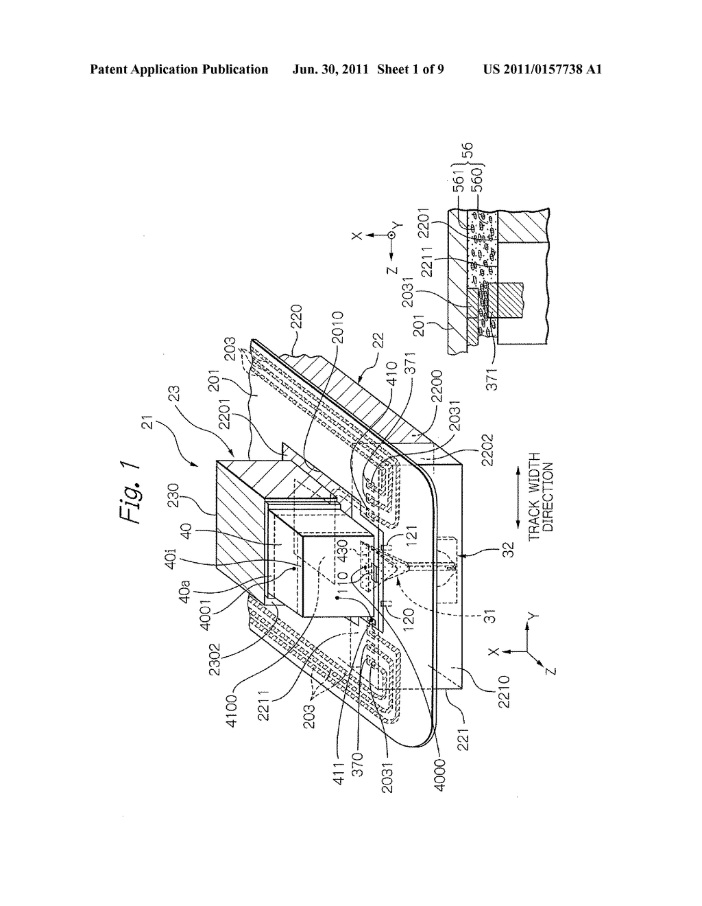 METHOD FOR MANUFACTURING THERMALLY-ASSISTED MAGNETIC RECORDING HEAD BY     SEMI-ACTIVE ALIGNMENT - diagram, schematic, and image 02