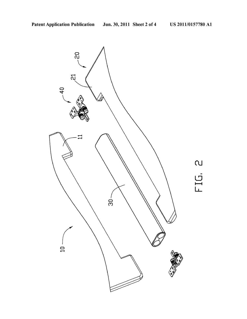 HINGE ASSEMBLY AND ELECTRONIC DEVICE USING THE SAME - diagram, schematic, and image 03