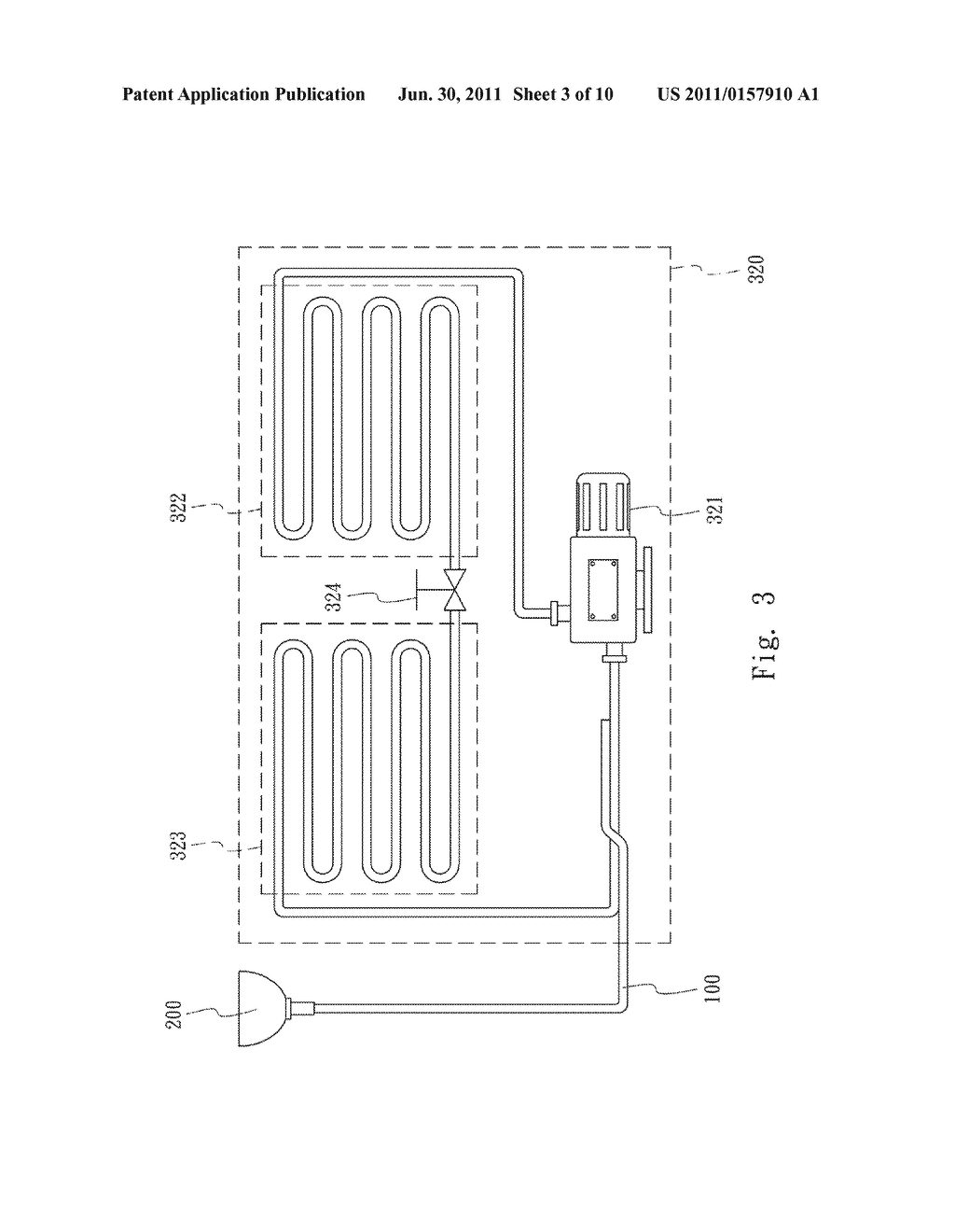 LED Headlight Cooling System and LED Headlight Thermal Conducting Device - diagram, schematic, and image 04