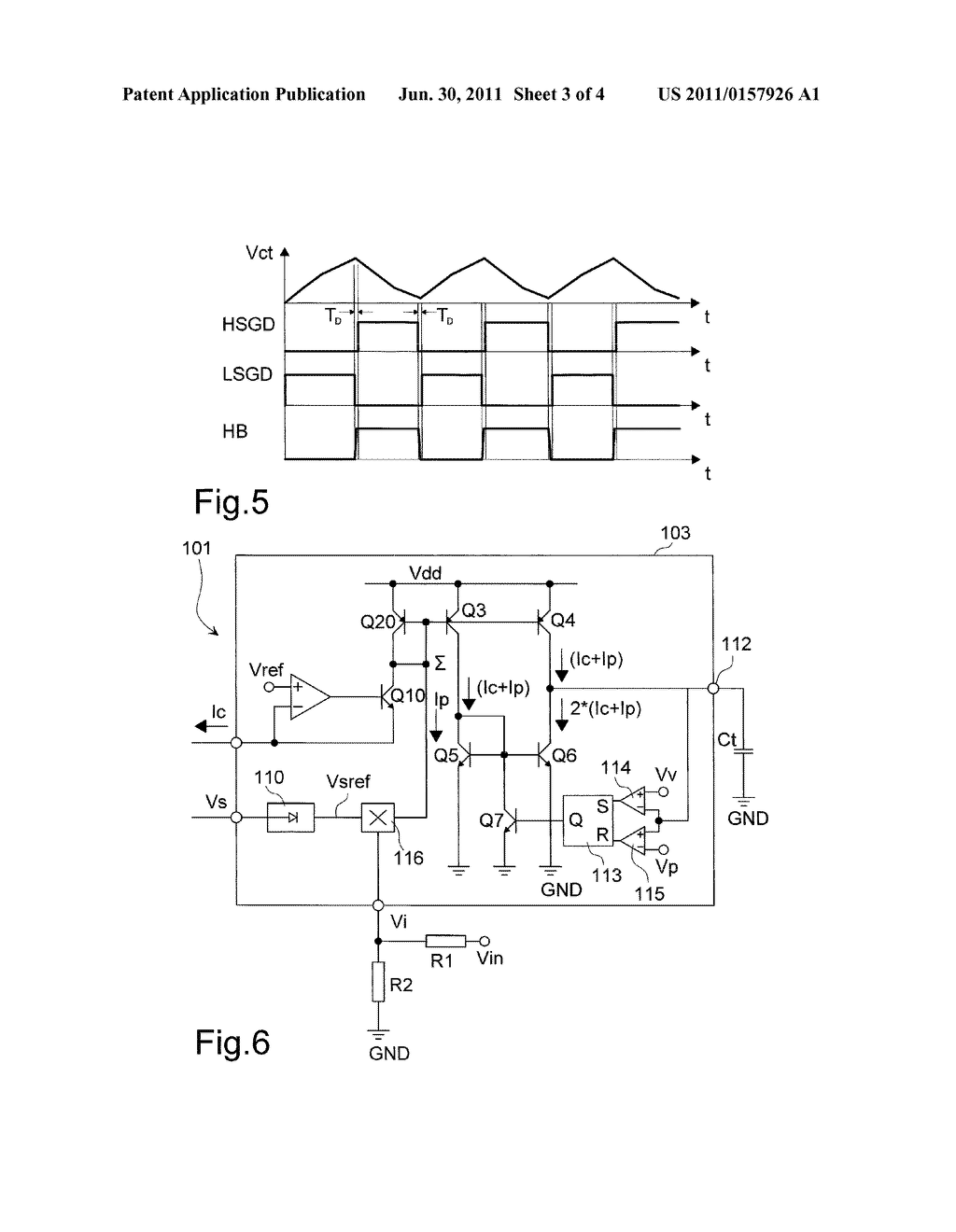 INTEGRATED CIRCUIT FOR AN OSCILLATOR STRUCTURED TO DRIVE A CONTROL DEVICE     OF A SWITCHING RESONANT CONVERTER - diagram, schematic, and image 04