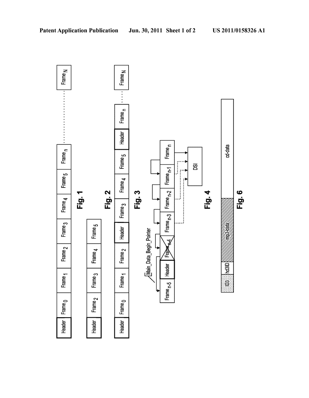 METHOD AND APPARATUS FOR GENERATING OR CUTTING OR CHANGING A FRAME BASED     BIT STREAM FORMAT FILE INCLUDING AT LEAST ONE HEADER SECTION, AND A     CORRESPONDING DATA STRUCTURE - diagram, schematic, and image 02