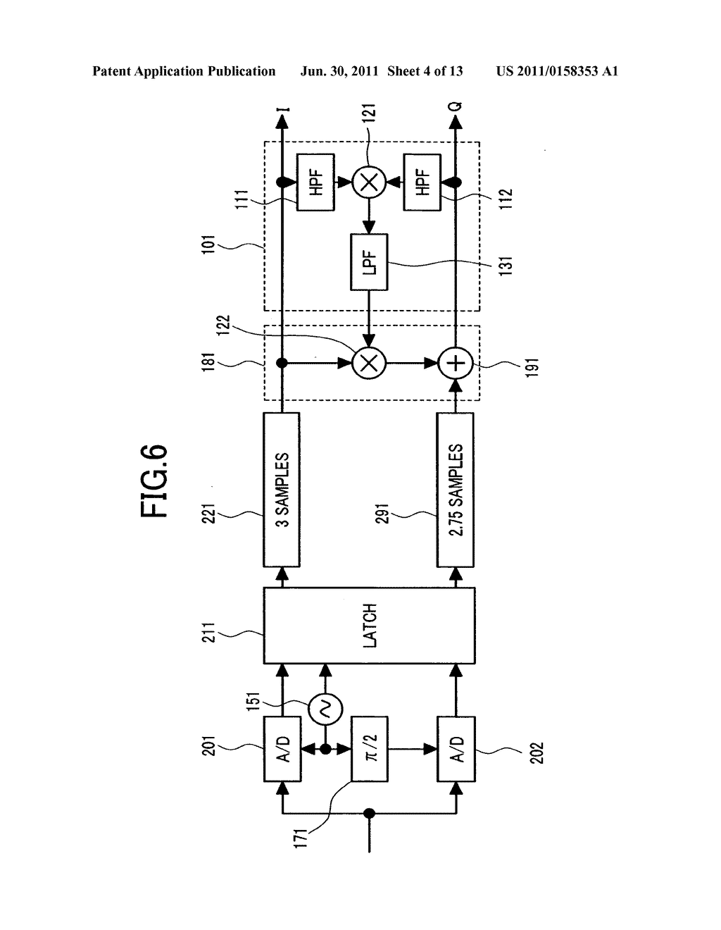 ORTHOGONALITY DETECTOR, AND QUADRATURE DEMODULATOR AND SAMPLING QUADRATURE     DEMODULATOR USING DETECTOR THEREOF - diagram, schematic, and image 05