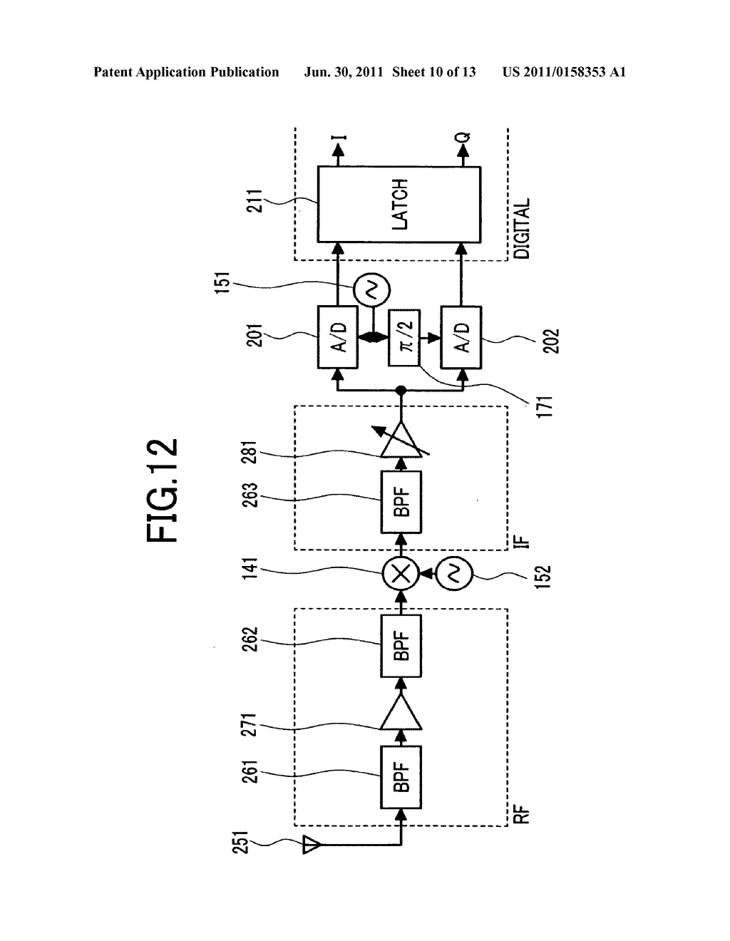 ORTHOGONALITY DETECTOR, AND QUADRATURE DEMODULATOR AND SAMPLING QUADRATURE     DEMODULATOR USING DETECTOR THEREOF - diagram, schematic, and image 11