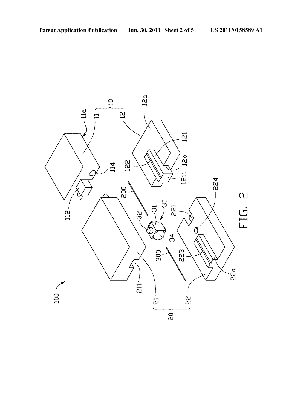 OPTICAL FIBER COUPLING ASSEMBLY AND OPTICAL TRANSMITTING DEVICE HAVING     SAME - diagram, schematic, and image 03