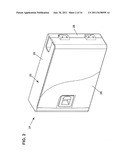 FIBER OPTIC ENCLOSURE WITH INTERNAL CABLE SPOOL diagram and image