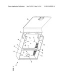 FIBER OPTIC ENCLOSURE WITH INTERNAL CABLE SPOOL diagram and image