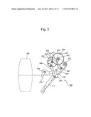 MIRROR DRIVE APPARATUS INCORPORATING A BRAKE MECHANISM OF AN SLR CAMERA diagram and image