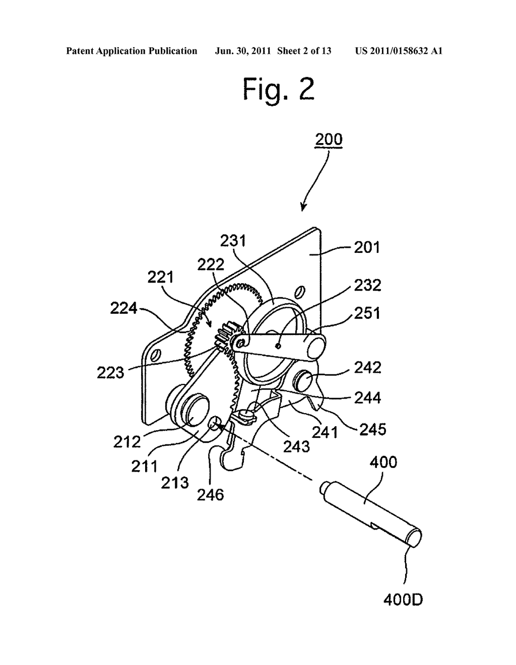 MIRROR BRAKE MECHANISM OF AN SLR CAMERA - diagram, schematic, and image 03