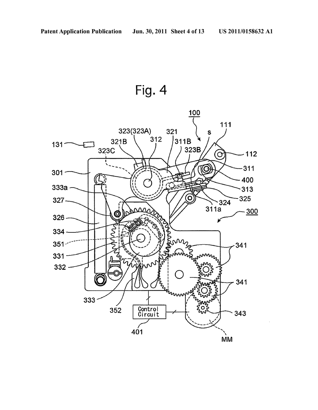 MIRROR BRAKE MECHANISM OF AN SLR CAMERA - diagram, schematic, and image 05