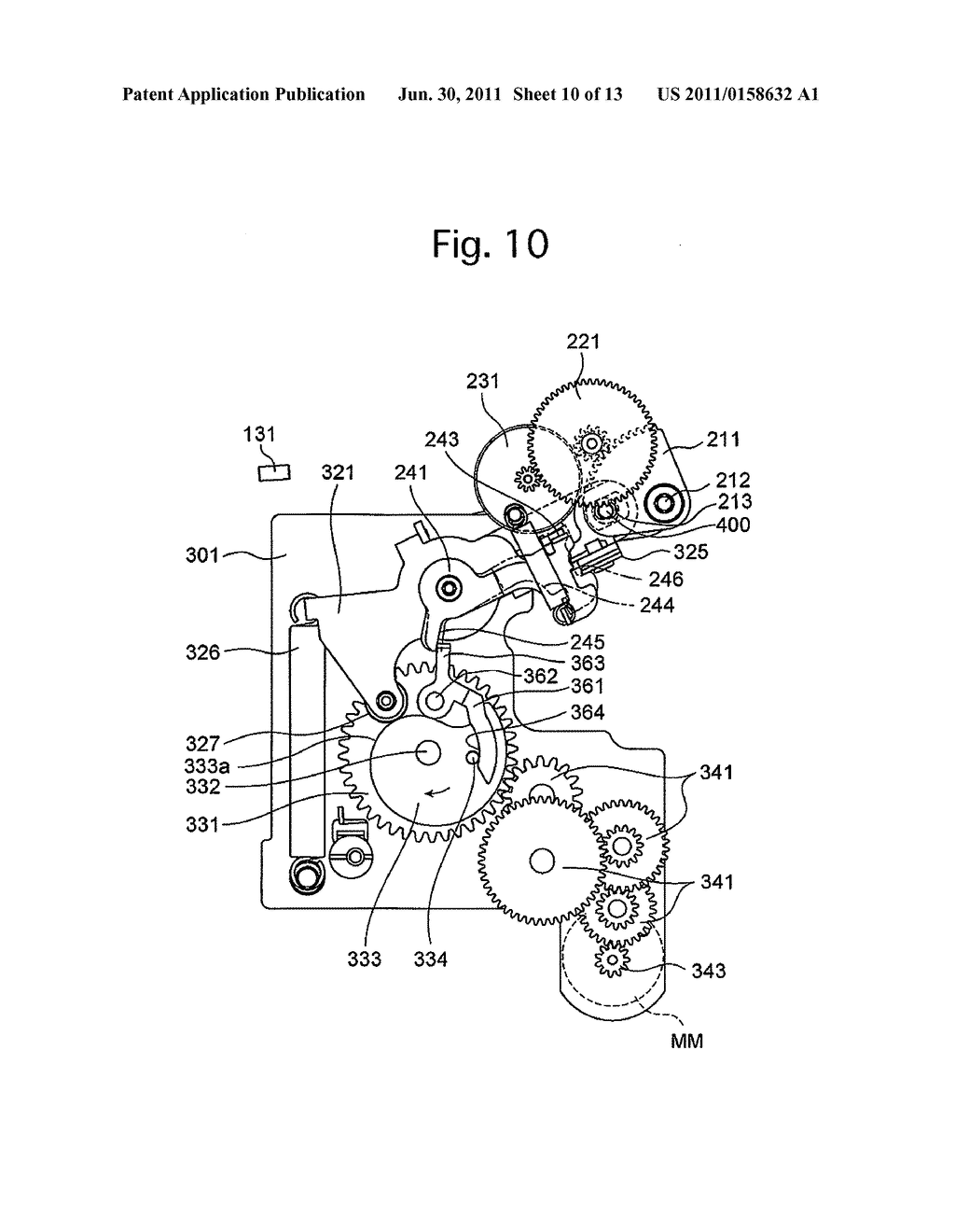 MIRROR BRAKE MECHANISM OF AN SLR CAMERA - diagram, schematic, and image 11