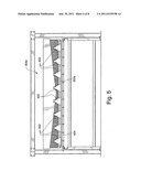 Flame guard and exhaust system for large area combustion deposition line,     and associated methods diagram and image