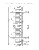 Flame guard and exhaust system for large area combustion deposition line,     and associated methods diagram and image