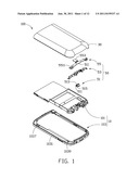 BATTERY COVER ASSEMBLY FOR PORTABLE ELECTRONIC DEVICE diagram and image