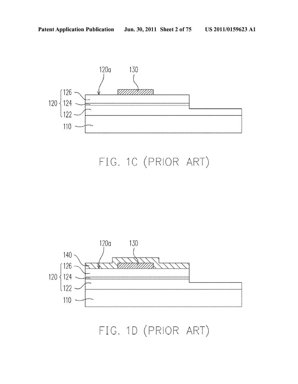 Method for Fabricating LED Chip Comprising Reduced Mask Count and Lift-Off     Processing - diagram, schematic, and image 03