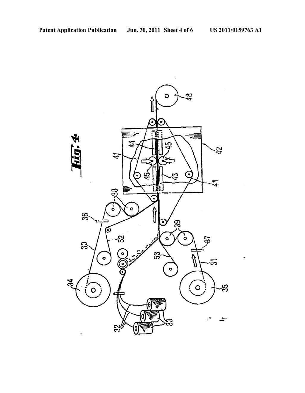 METHOD AND APPARATUS FOR THE MANUFACTURE OF COMPOSITE SHEETS - diagram, schematic, and image 05