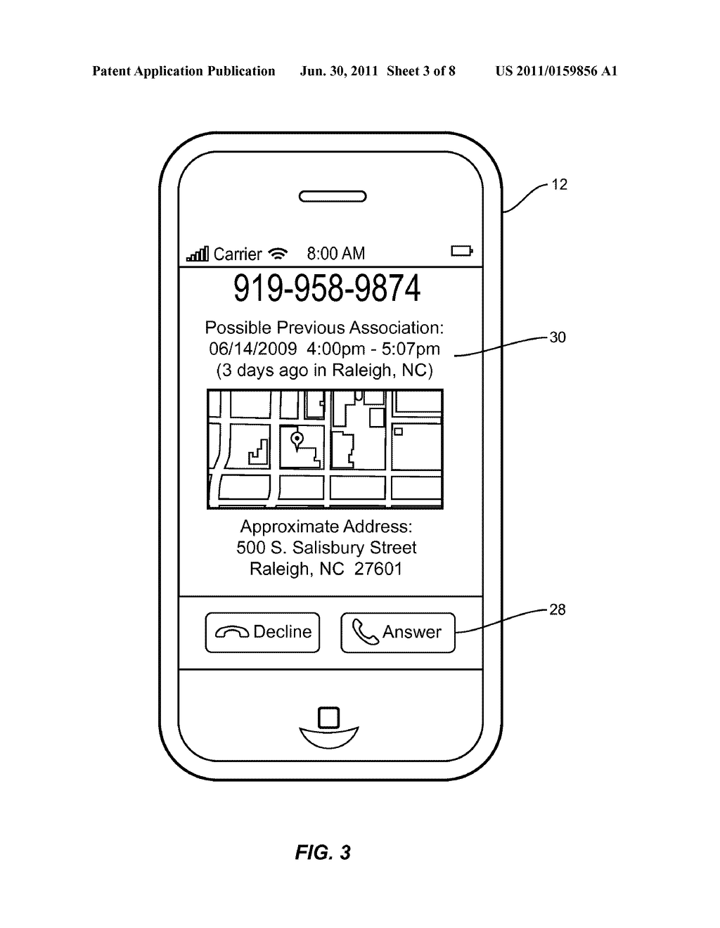 APPARATUS AND METHOD OF LOCATION BASED TELECOMMUNICATION AUTHORIZATION - diagram, schematic, and image 04