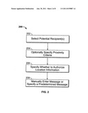 Location sensitive messaging diagram and image