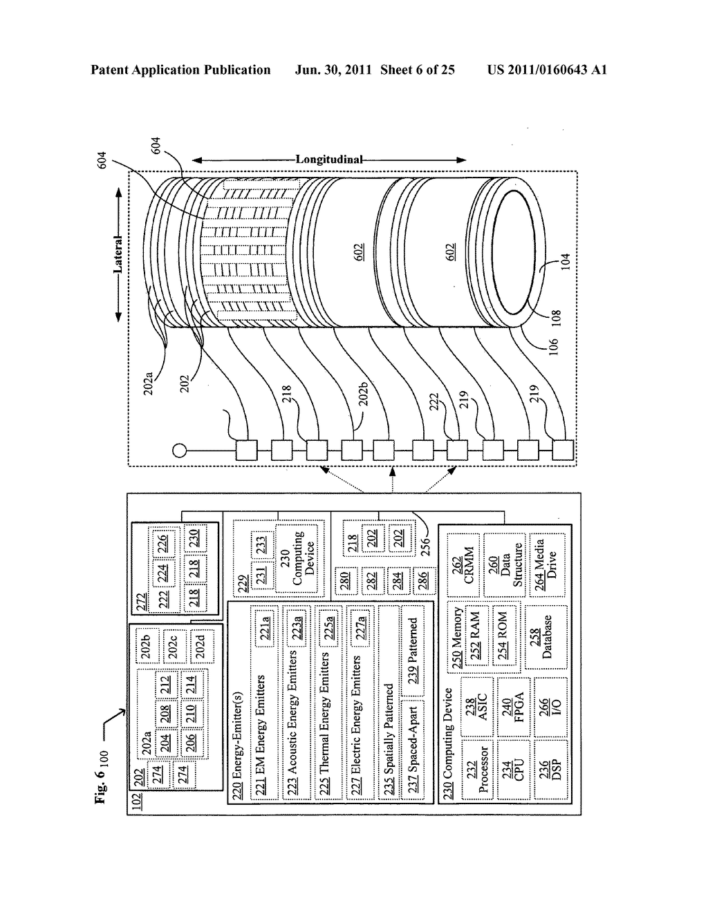 Systems, devices, and methods including catheters having acoustically     actuatable waveguide components for delivering a sterilizing stimulus to     a region proximate a surface of the catheter - diagram, schematic, and image 07