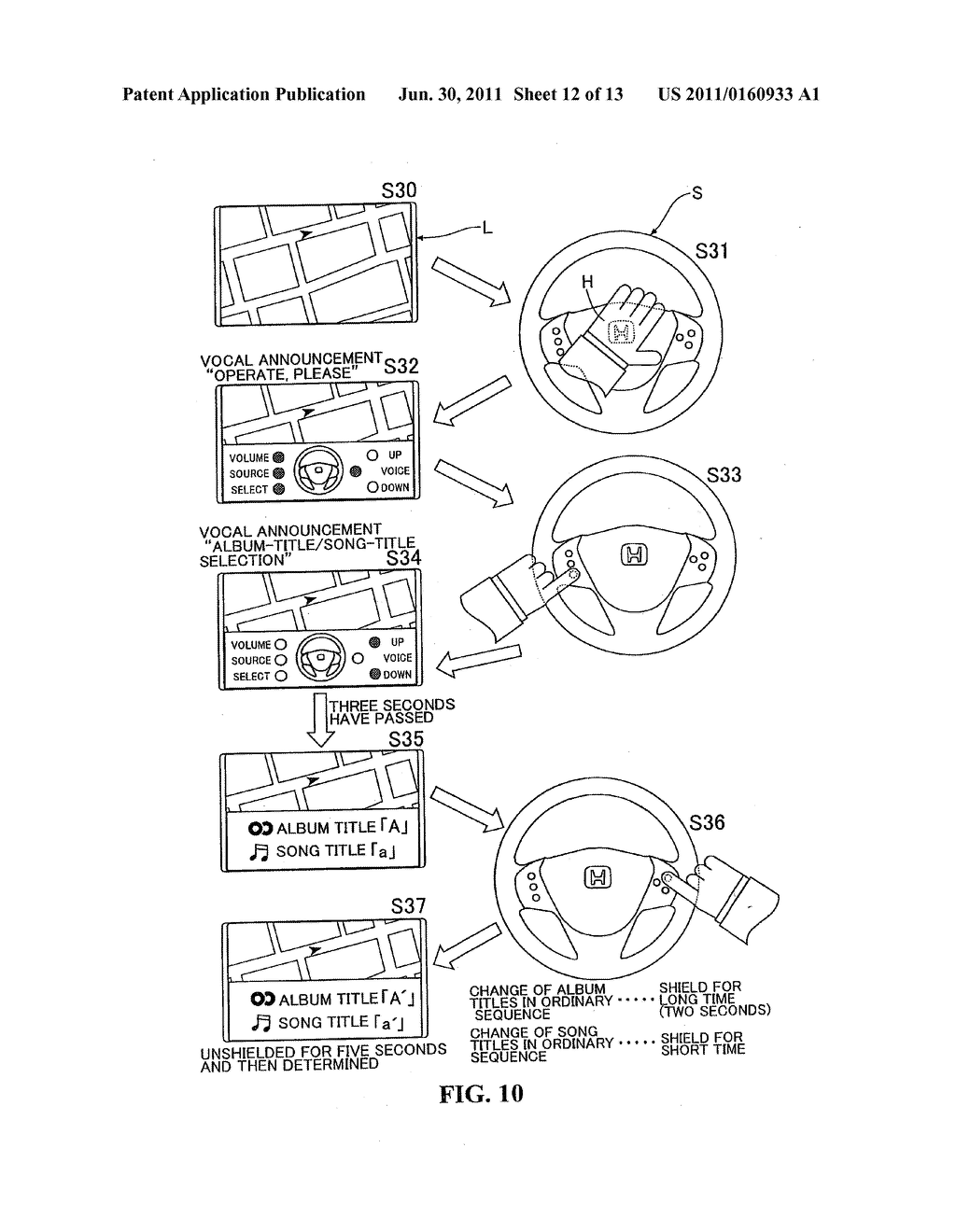 OPERATION APPARATUS FOR ON-BOARD DEVICES IN AUTOMOBILE - diagram, schematic, and image 13