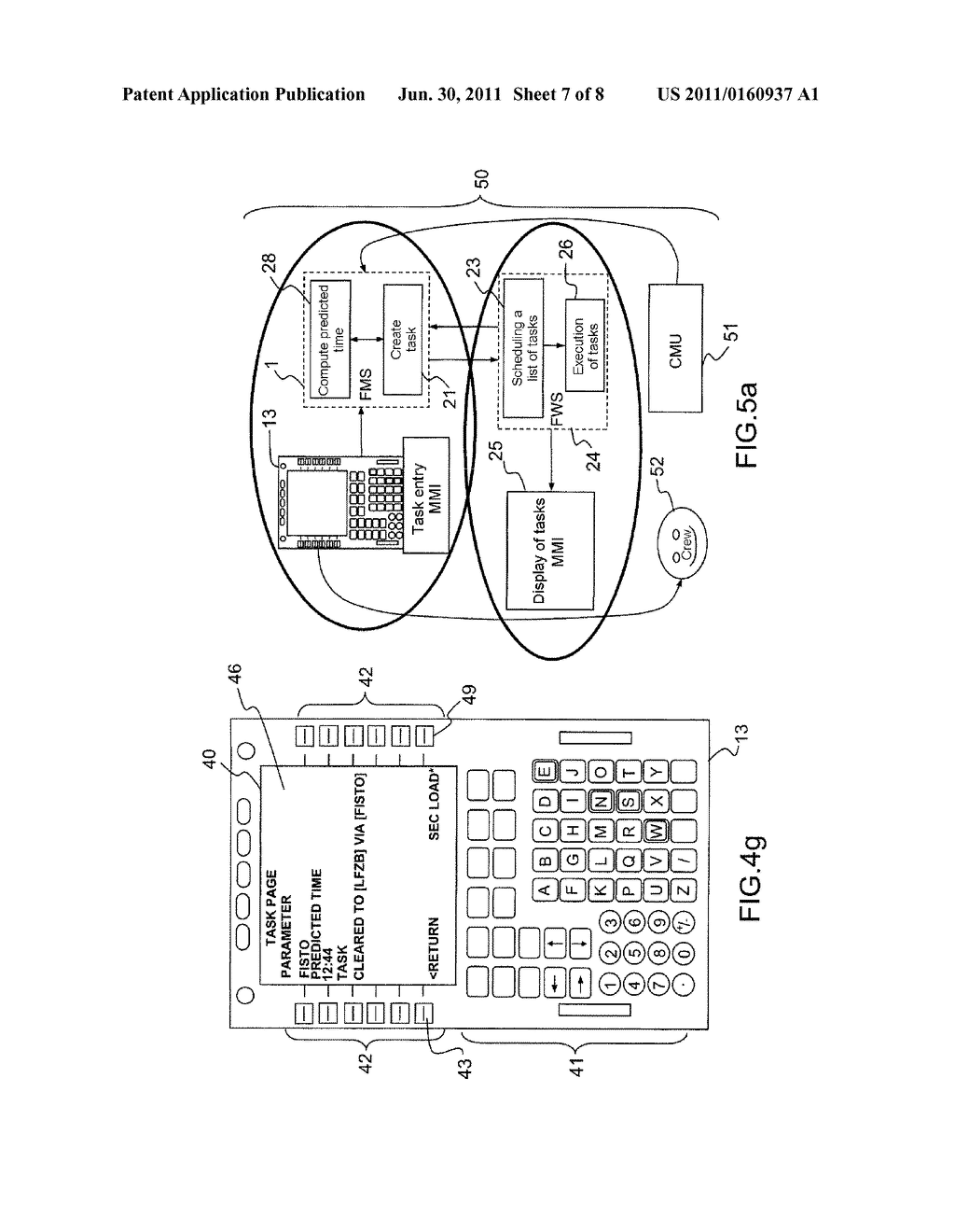 METHOD AND DEVICE FOR CENTRALIZED MANAGEMENT OF TASKS TO BE CARRIED OUT BY     A CREW OF AN AIRCRAFT DURING FLIGHT - diagram, schematic, and image 08