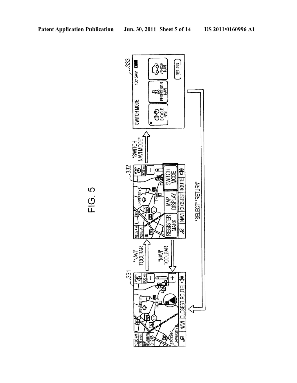 NAVIGATION DEVICE, MOVEMENT HISTORY RECORDING METHOD, AND NON-TRANSITORY     COMPUTER PROGRAM STORAGE DEVICE - diagram, schematic, and image 06