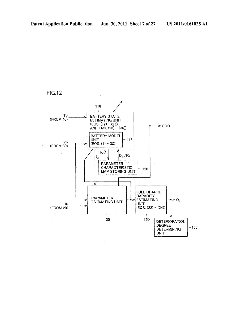 STATE ESTIMATING DEVICE FOR SECONDARY BATTERY - diagram, schematic, and image 08