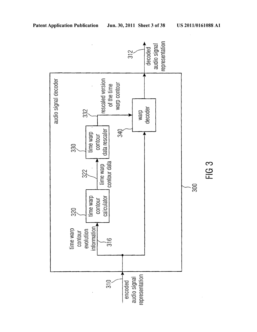 Time Warp Contour Calculator, Audio Signal Encoder, Encoded Audio Signal     Representation, Methods and Computer Program - diagram, schematic, and image 04