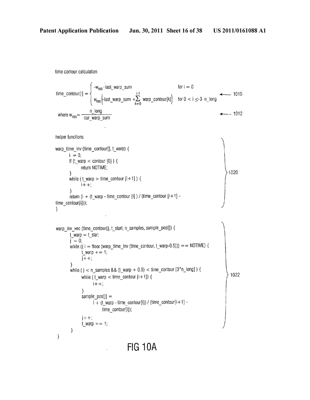 Time Warp Contour Calculator, Audio Signal Encoder, Encoded Audio Signal     Representation, Methods and Computer Program - diagram, schematic, and image 17