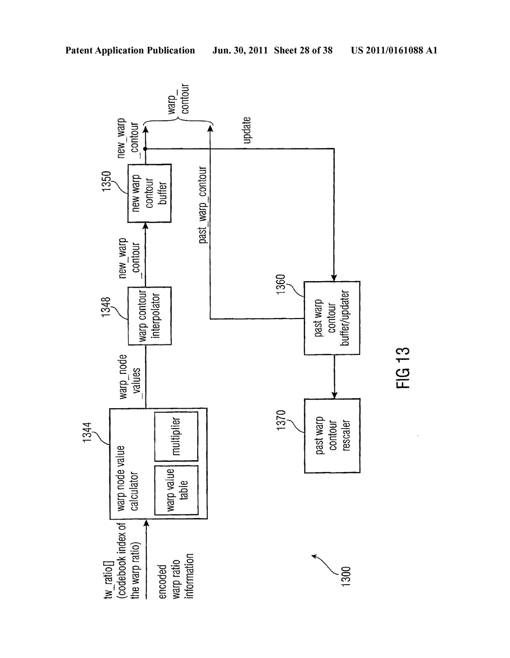 Time Warp Contour Calculator, Audio Signal Encoder, Encoded Audio Signal     Representation, Methods and Computer Program - diagram, schematic, and image 29