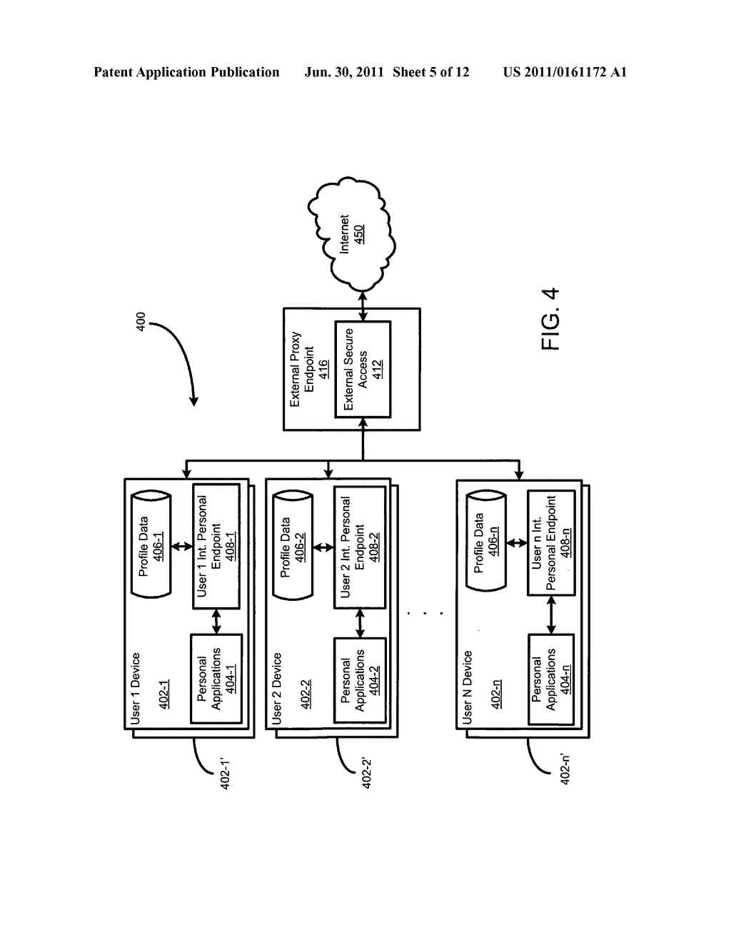 System and method for providing user control of the user's network usage     data and personal profile information - diagram, schematic, and image 06